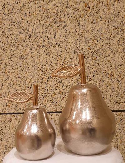 Juego de dos peras metálicas Juego de dos peras metálicas