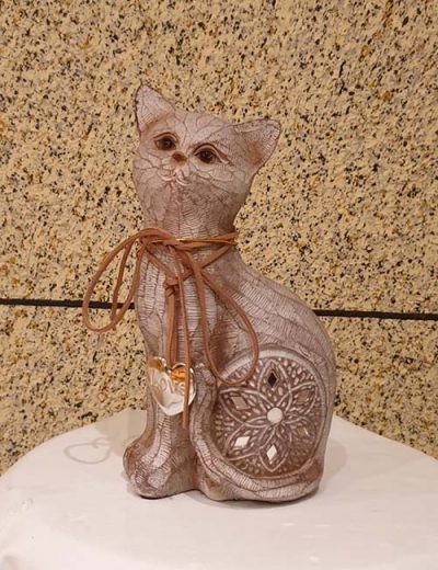 Figura Gato de madera Figura Gato de madera