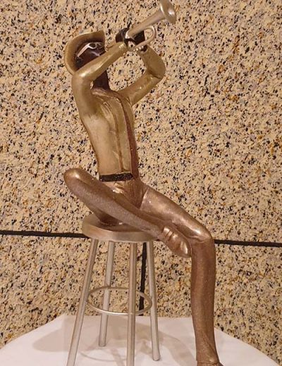 Figura músico de resina Figura músico de resina