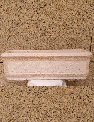 Macetero imitación granito alargado Macetero imitación granito alargado